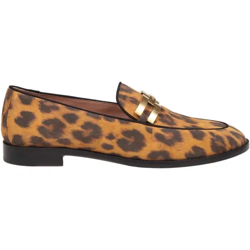 Gefleckte Wildleder-Loafer mit Logoschnalle - Aquazzura - Modalova