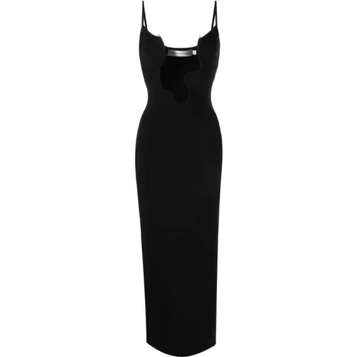 Schwarzes Wire Column Midi Kleid - Christopher Esber - Modalova