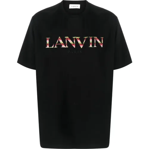 Classic Curb Logo T-Shirt , male, Sizes: S - Lanvin - Modalova