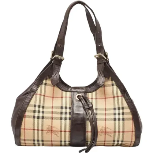 Pre-owned Leather shoulder-bags , female, Sizes: ONE SIZE - Burberry Vintage - Modalova