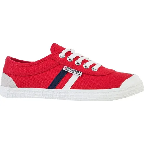 Retro Canvas Schuh Fiery , Herren, Größe: 41 EU - Kawasaki - Modalova