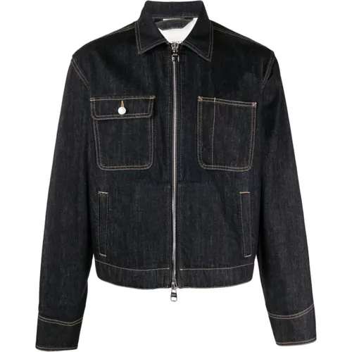 Jacket with Mismatched Pockets , male, Sizes: L, M - alexander mcqueen - Modalova