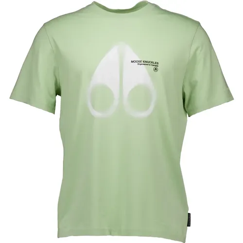 T-Shirts , male, Sizes: L, S, XS, XL, M - Moose Knuckles - Modalova