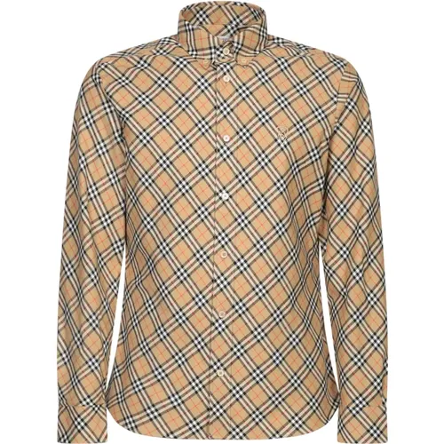 Tartan Hemd Klassischer Stil - Burberry - Modalova