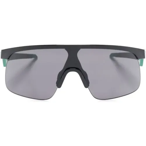 Schwarze Shield Sonnenbrille Prizm Linse - Oakley - Modalova