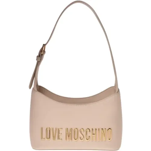 Elfenbeinfarbene Taschen für stilvolle Fashionistas , Damen, Größe: ONE Size - Love Moschino - Modalova
