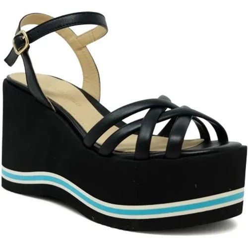 Leather Wedge Sandals Ss24 , female, Sizes: 5 UK, 2 UK, 6 UK, 7 UK - Paloma Barceló - Modalova