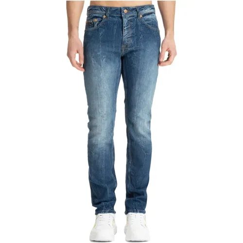 Classic Jeans with Logo Details , male, Sizes: W32 - Versace Jeans Couture - Modalova