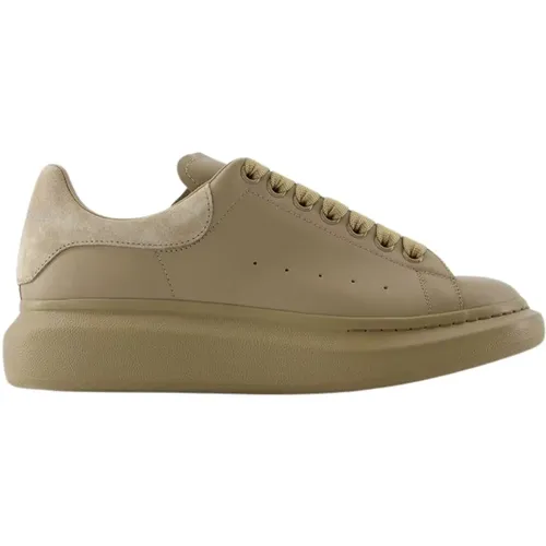 Braune Leder Oversized Sneakers , Herren, Größe: 40 EU - alexander mcqueen - Modalova