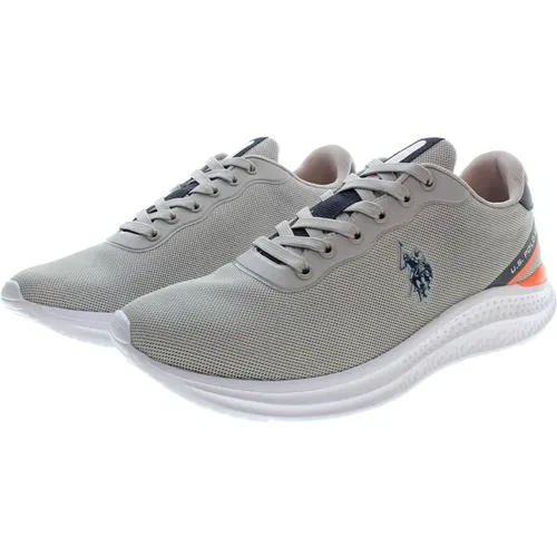 Sportliche graue Schnürschuhe mit Logo - U.S. Polo Assn. - Modalova