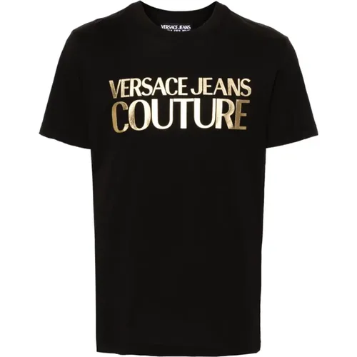 T-shirts and Polos , male, Sizes: M, L, XL - Versace Jeans Couture - Modalova