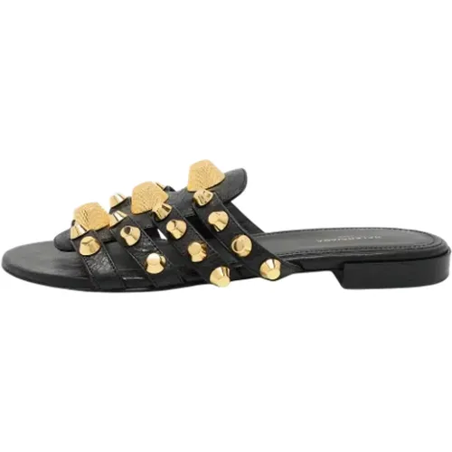 Pre-owned Leather flats , female, Sizes: 2 UK - Balenciaga Vintage - Modalova