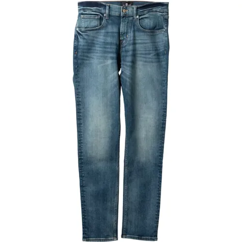 Slimmy Tapered Fit Jeans für Herren , Herren, Größe: XL - 7 For All Mankind - Modalova