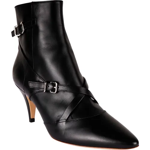 Chic Leather Heeled Ankle Boots , female, Sizes: 2 1/2 UK - TOD'S - Modalova