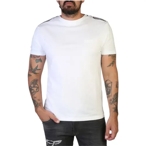 Herren T-Shirt mit kurzen Ärmeln - Frühling/Sommer Kollektion , Herren, Größe: XL - Moschino - Modalova