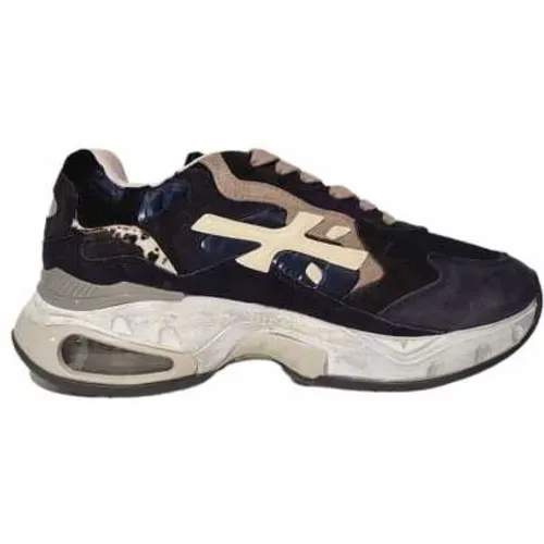 Sharky D Nylon Suede Sneakers , female, Sizes: 3 UK, 5 UK - Premiata - Modalova