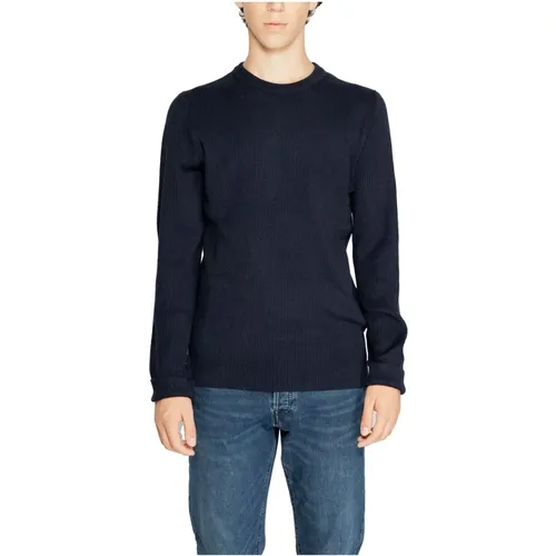 Rundhalsausschnitt Strickpullover , Herren, Größe: M - jack & jones - Modalova