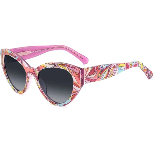 Gemusterte Rosa/Graue Sonnenbrille,Sunglasses - Kate Spade - Modalova
