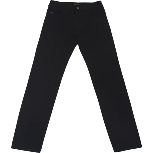 Dunkle Denim Regular Fit Jeans - Armani - Modalova
