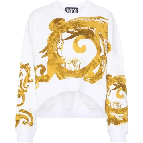 Womens Clothing Sweatshirts Ss24 , female, Sizes: 2XS - Versace Jeans Couture - Modalova