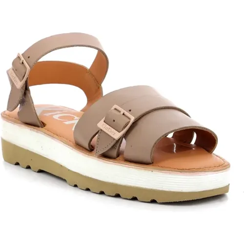 Sunset Flache Sandalen , Damen, Größe: 39 EU - Kickers - Modalova