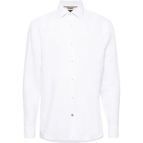 Men's Linen Shirt C-Hal-Kent , male, Sizes: 2XL, L, XL, M - Hugo Boss - Modalova