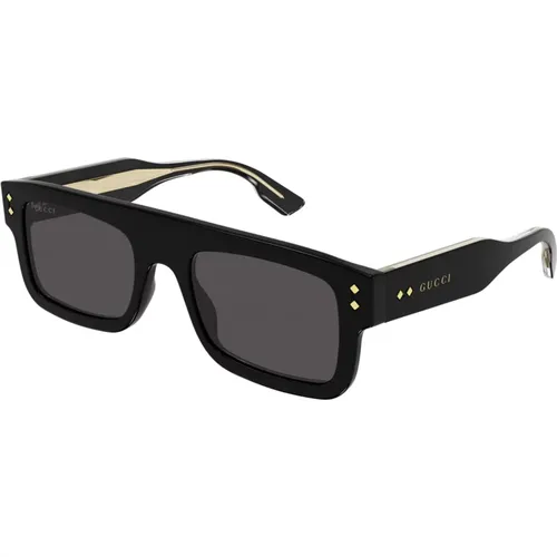 Stylische Sonnenbrille Schwarz Gg1085S , Herren, Größe: 53 MM - Gucci - Modalova