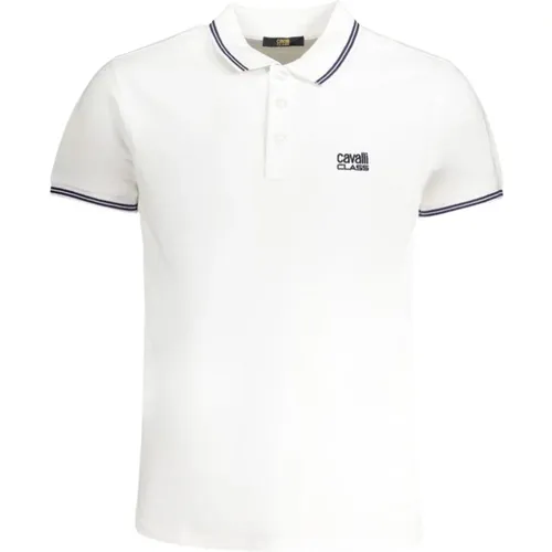 Polo-Shirt mit kurzen Ärmeln und Logo , Herren, Größe: 2XL - Cavalli Class - Modalova