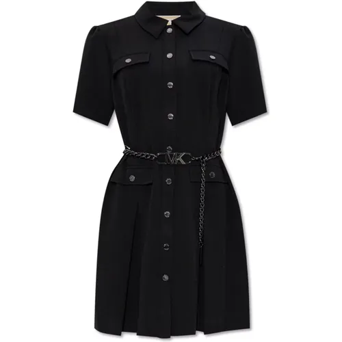 Kleid mit Taillengürtel , Damen, Größe: M - Michael Kors - Modalova