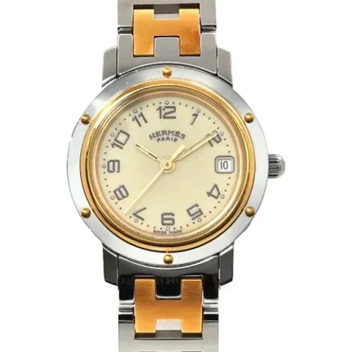 Pre-owned Stainless Steel watches , female, Sizes: ONE SIZE - Hermès Vintage - Modalova