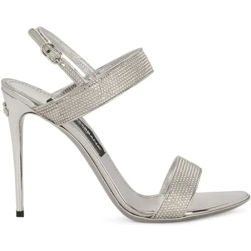 High Heel Sandals , female, Sizes: 4 1/2 UK, 5 UK, 7 UK, 5 1/2 UK, 6 1/2 UK, 3 UK, 2 1/2 UK, 3 1/2 UK, 8 UK, 4 UK - Dolce & Gabbana - Modalova