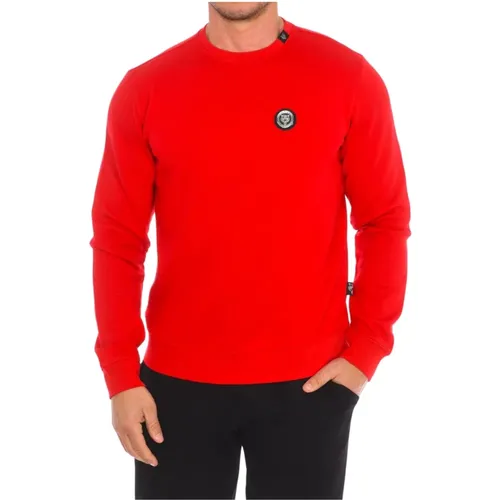 Rundhalsausschnitt Sweatshirt,Rundhals-Sweatshirt mit Brand Insignia,Rundhals Sweatshirt - Plein Sport - Modalova