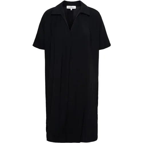 Schwarzes A-Linien-Kleid , Damen, Größe: 2XL - &Co Woman - Modalova