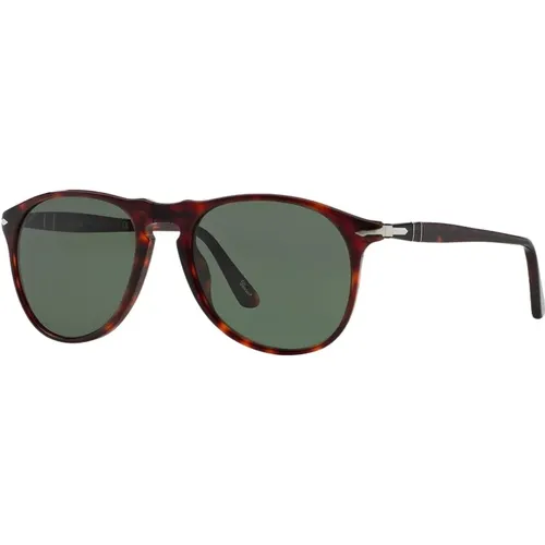 Classic Oval Sunglasses in Havana , male, Sizes: 55 MM - Persol - Modalova