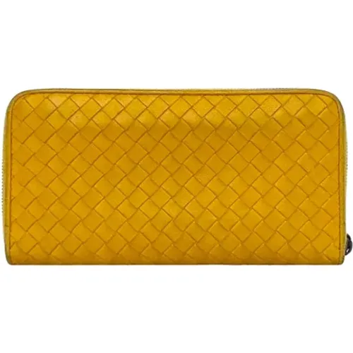 Pre-owned Leather wallets , female, Sizes: ONE SIZE - Bottega Veneta Vintage - Modalova