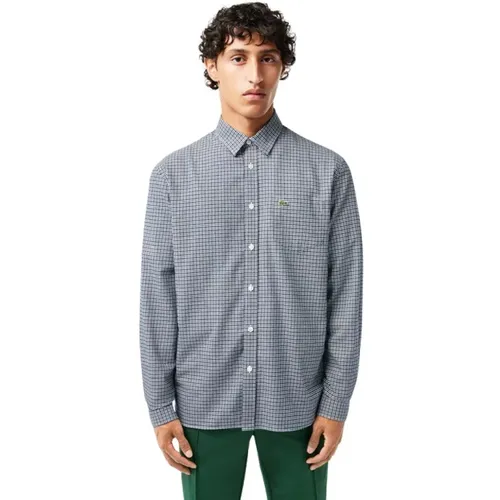 Herren Langarm Casual Hemd , Herren, Größe: 2XL - Lacoste - Modalova