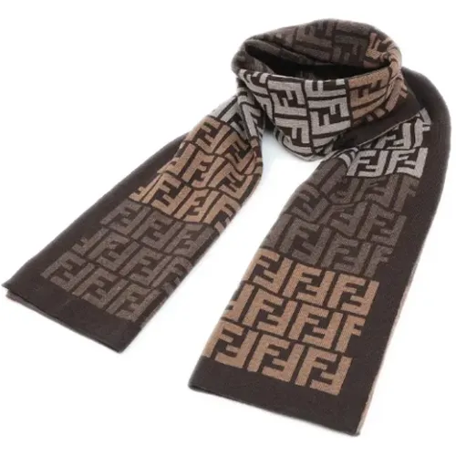 Pre-owned Wool Fendi Scarf , female, Sizes: ONE SIZE - Fendi Vintage - Modalova