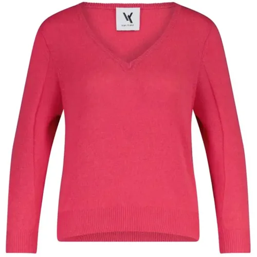 V-neck Knitwear , female, Sizes: L, XS - Van Kukil - Modalova