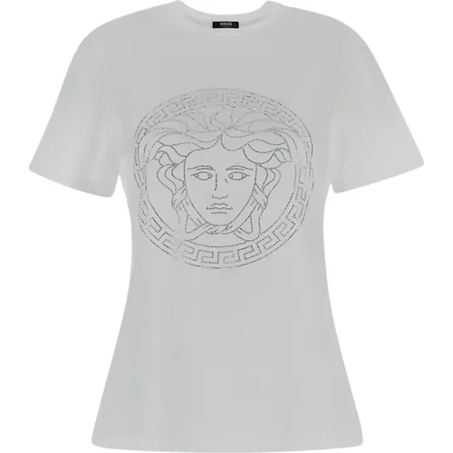 T-Shirts , Damen, Größe: XS - Versace - Modalova