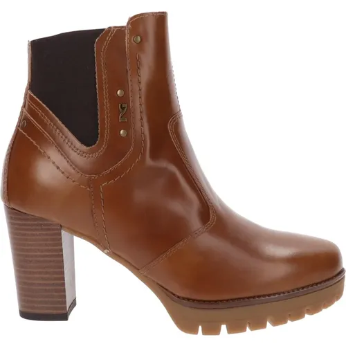 Leather Women`s Ankle Boots , female, Sizes: 6 UK, 5 UK, 4 UK, 7 UK - Nerogiardini - Modalova