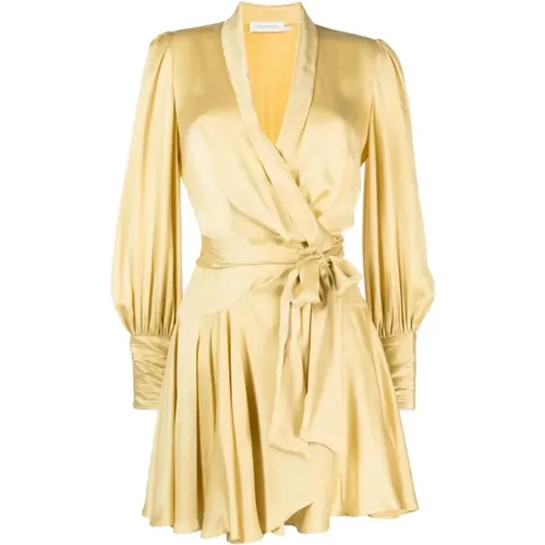Silk Wrap Dress , female, Sizes: L - Zimmermann - Modalova