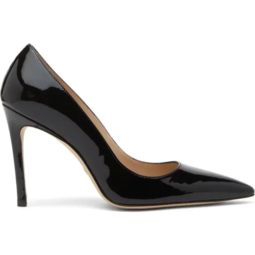 Exaggerated Pointed Toe Leather Pump , female, Sizes: 7 UK, 3 1/2 UK, 8 UK - Stuart Weitzman - Modalova