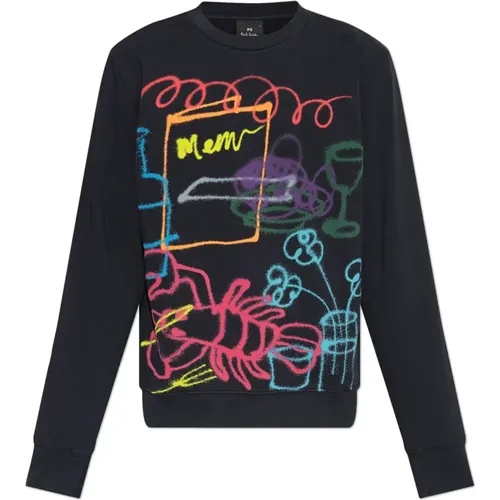 Sweatshirt mit Print , Herren, Größe: L - PS By Paul Smith - Modalova