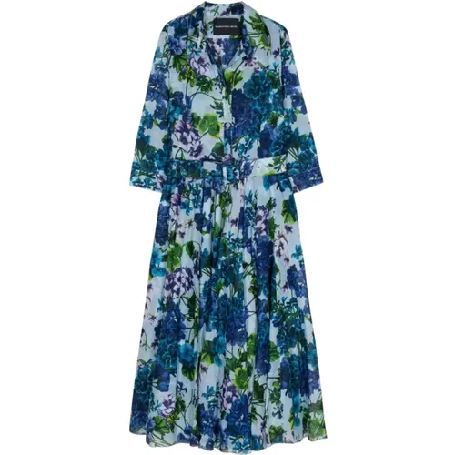 Floral Print Peplum Dress , female, Sizes: 2XS - Samantha Sung - Modalova