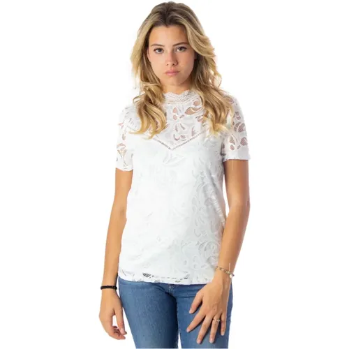 Vistasia Lace T-Shirt , female, Sizes: 2XL - Vila - Modalova