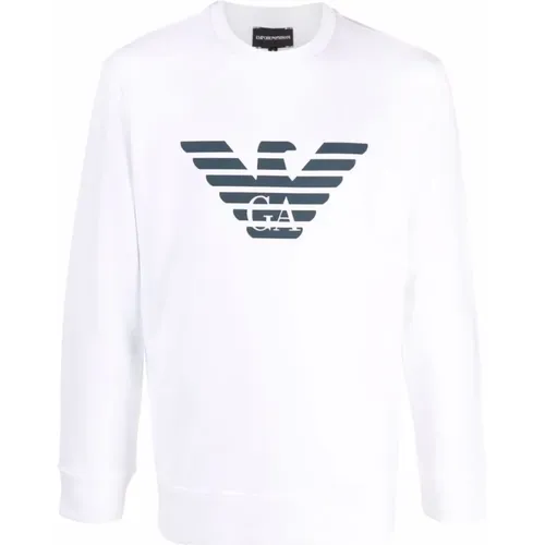 Logo Print Sweatshirt , Herren, Größe: XL - Emporio Armani - Modalova