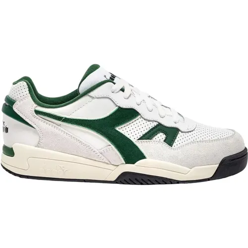 Grüne Sportliche Sneakers Gummisohle - Diadora - Modalova