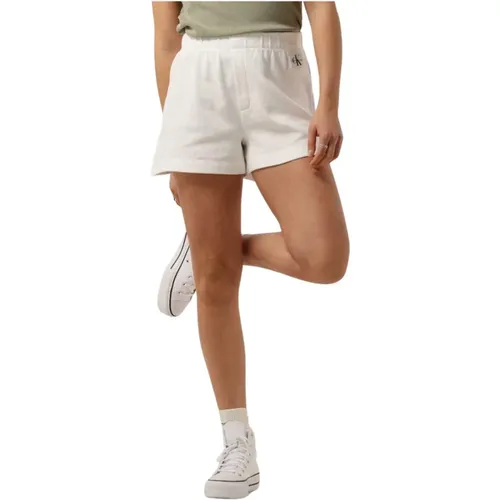 Waffel Shorts für Damen , Damen, Größe: XS - Calvin Klein - Modalova