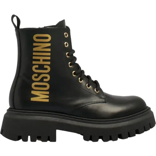 Lace-up Boots , female, Sizes: 3 UK - Moschino - Modalova
