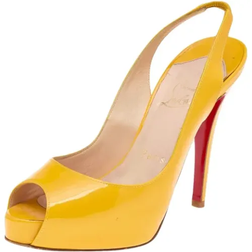 Pre-owned Leather sandals , female, Sizes: 3 UK - Christian Louboutin Pre-owned - Modalova
